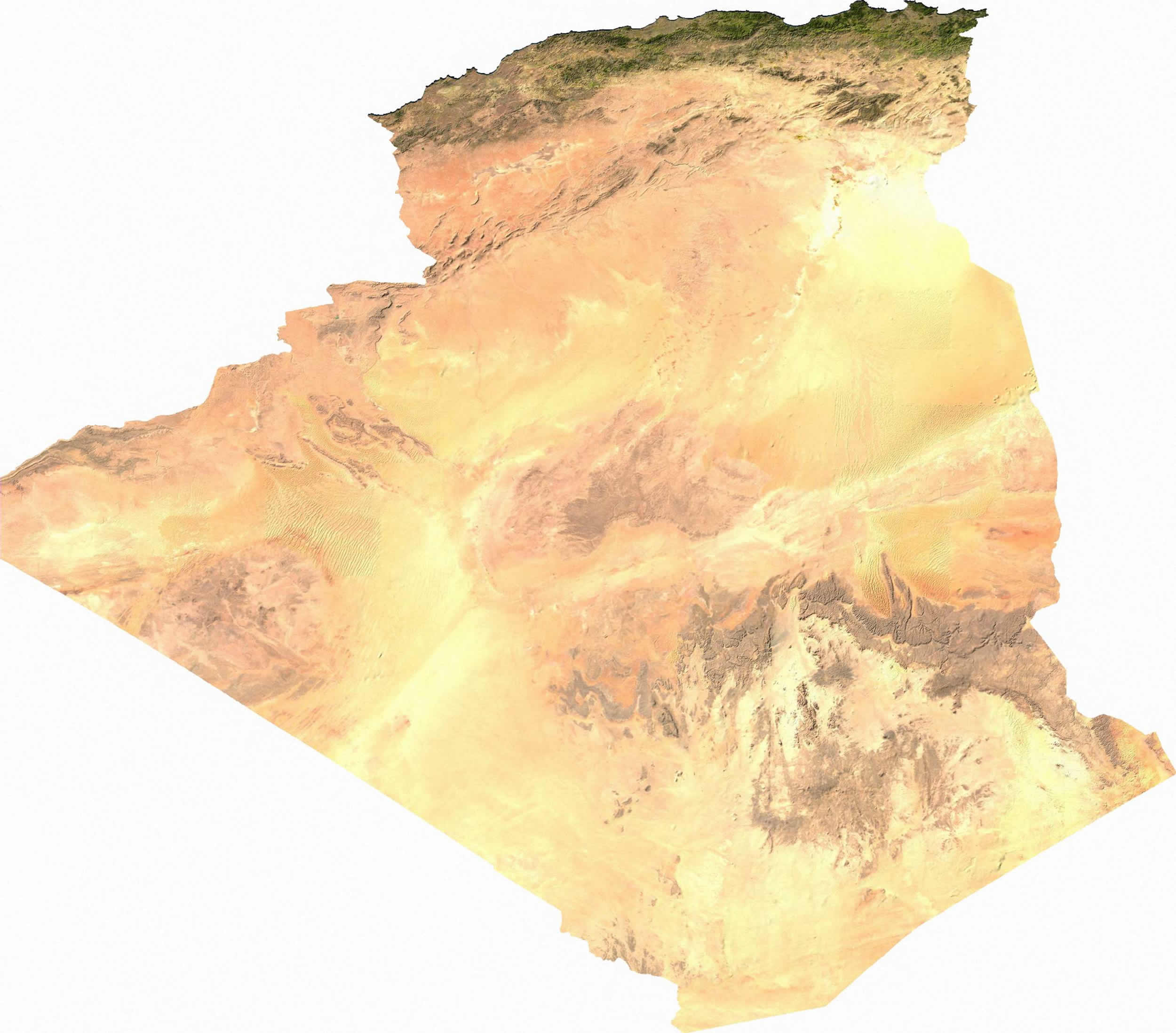 Carte Sahara Algérie