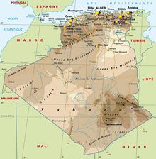 Carte Algérie